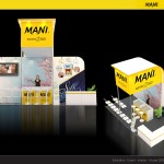 Thiết kế gian hàng triển lãm công ty Mani – TL Quốc tế Đa khoa TP.HCM 2015 (KT 3×6)