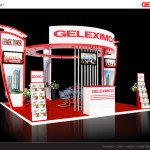 Thiết kế gian hàng triển lãm công ty Geleximco – TL Bất động sản HN 2015 (KT 6×6)