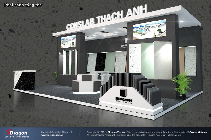 Gian hàng Conslad Thạch Anh của nhà sản xuất Khang Minh - khách hàng lâu năm của SDragon có mặt và gây sự chú ý lớn tại VietBuild TPHCM 2019