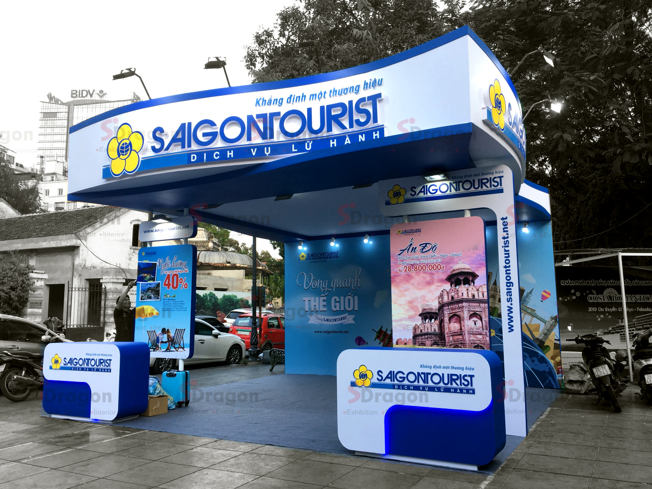 Thiết kế gian hàng của Saigontourist tại VITM