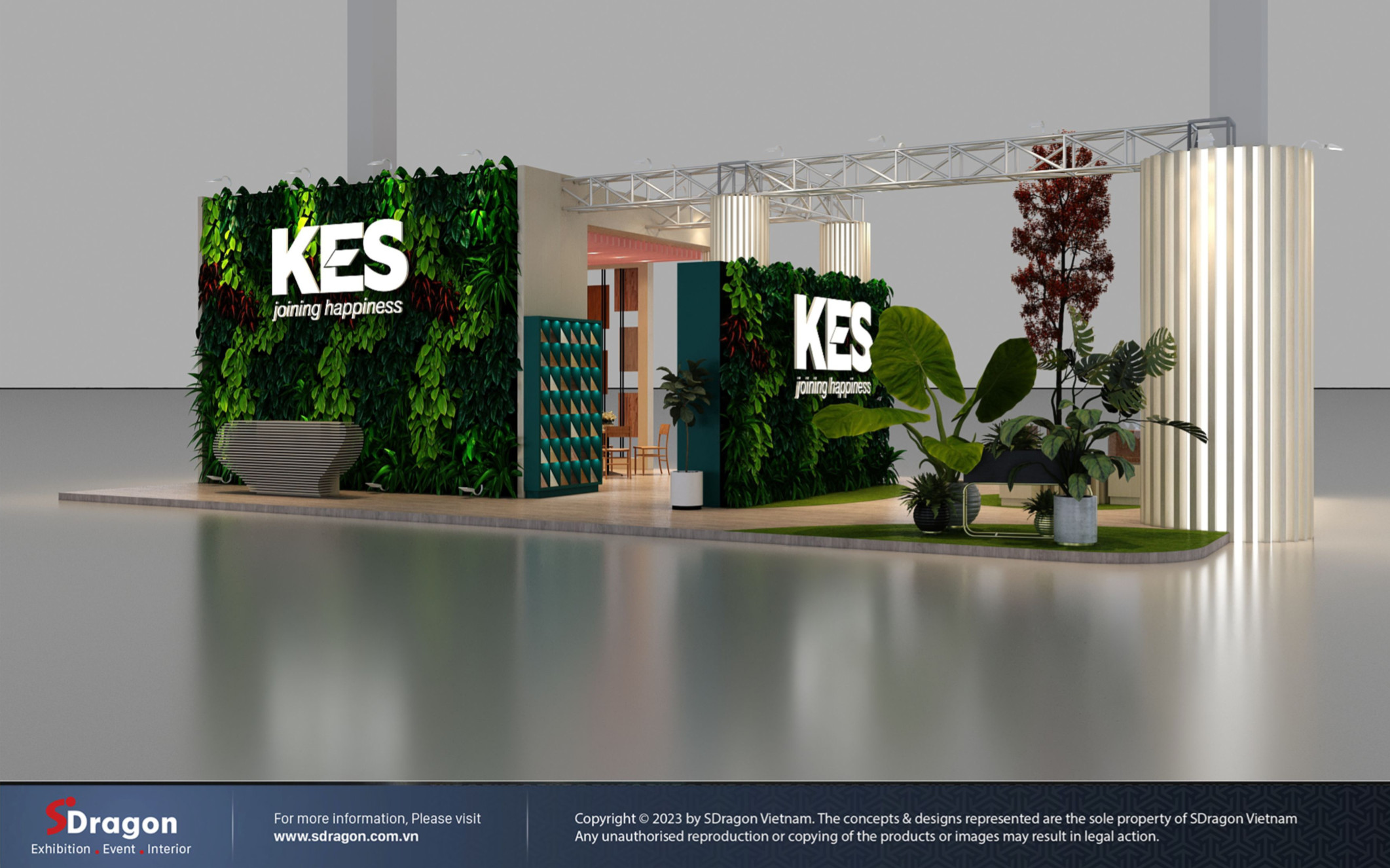 exhibition stand builders vietnam - KES booth