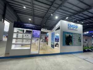 CONSTRUCTING MINIMALIST EXHIBITION BOOTH AT VIETNAM DEFENCE EXPO - EXHIBITION STAND BUILDERS VIETNAM