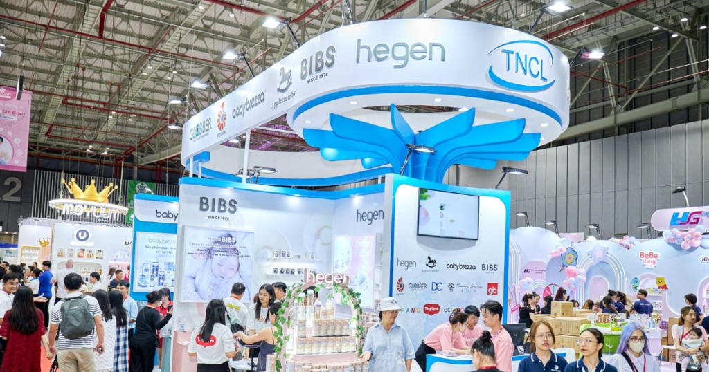 Sản phẩm mẹ và bé trưng bày tại Vietbaby Fair 2025