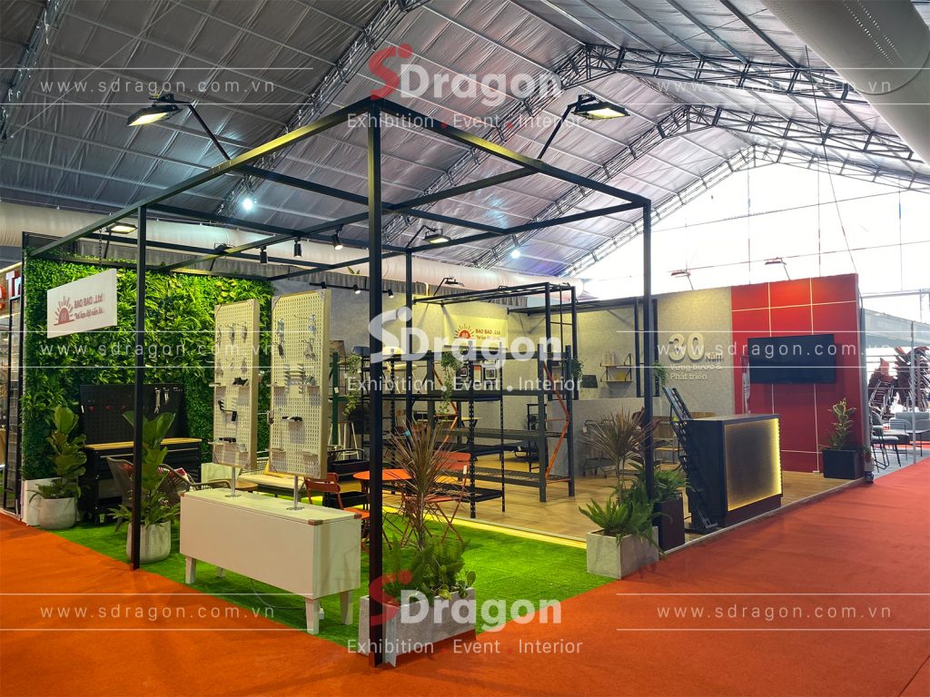 Mẫu gian hàng triển lãm trong nhà của thương hiệu Bảo Bảo
