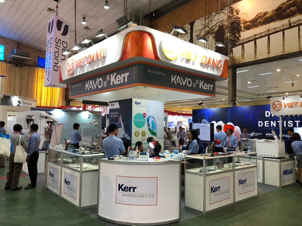 Exhibition booth for Việt Đăng brand designed by SDragon