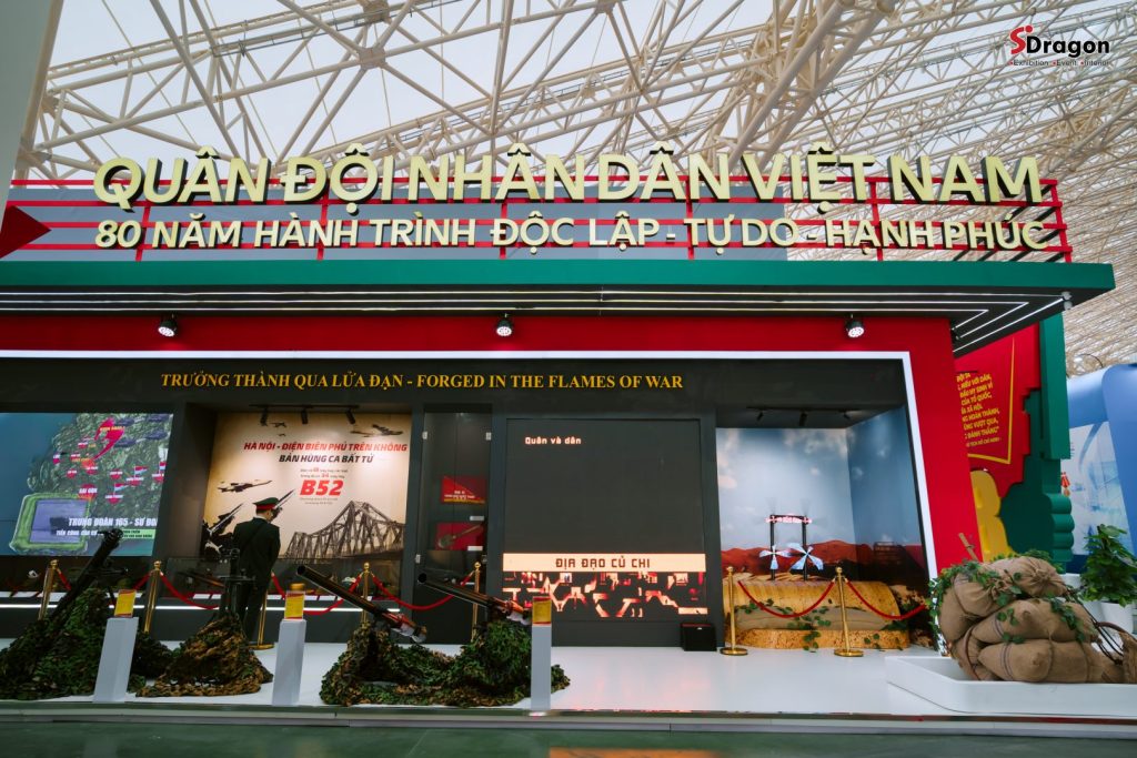 Gian hàng Bộ Quốc Phòng tại Triển lãm A80