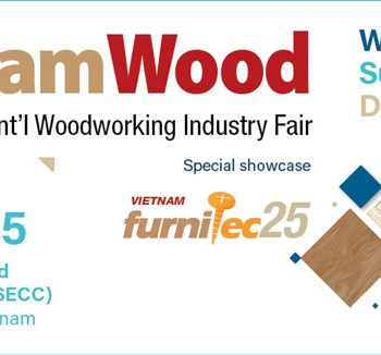 Thiết kế gian hàng hội chợ VietnamWood 2025