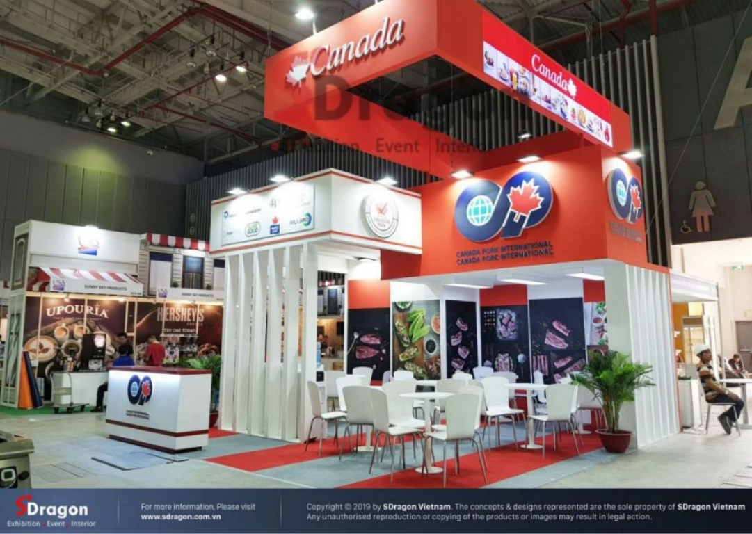 Mẫu thiết kế gian hàng triển lãm sáng tạo thu hút sự chú ý