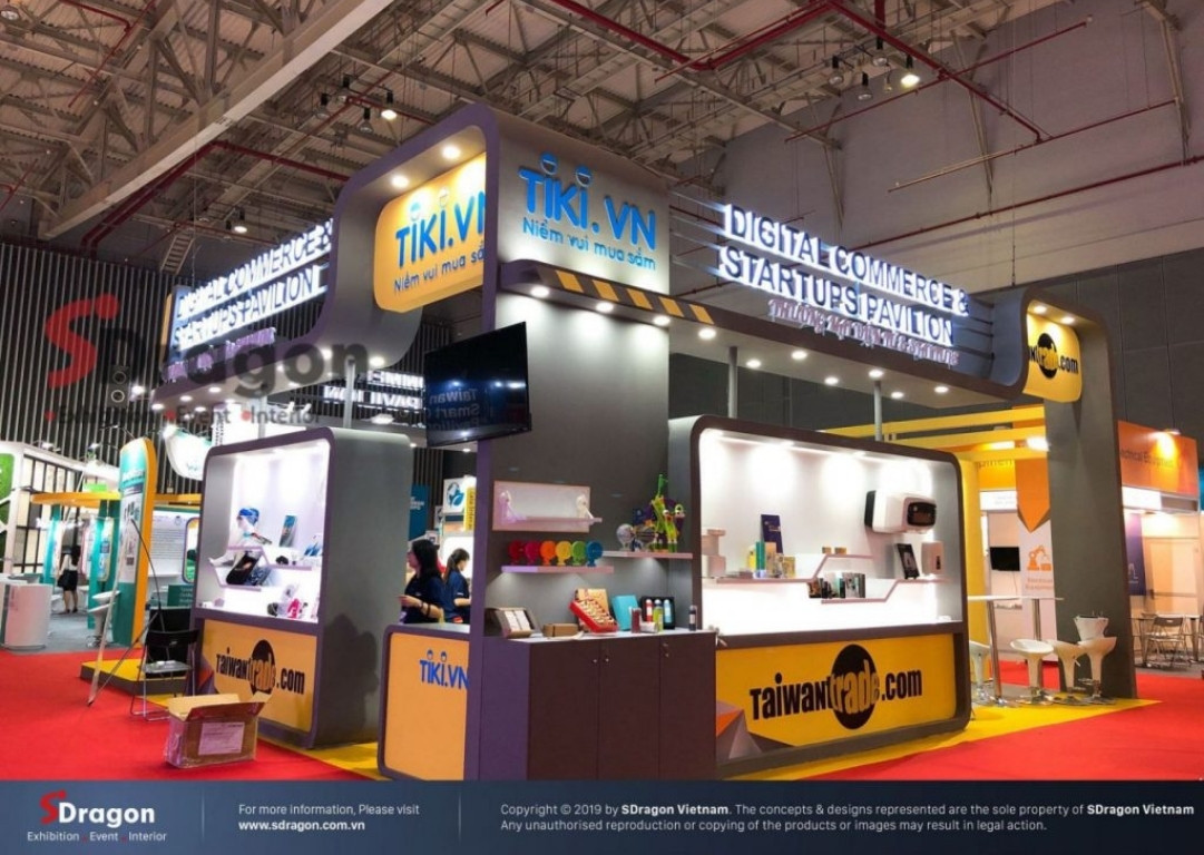 Gian hàng triển lãm độc đáo thu hút khách tham quan