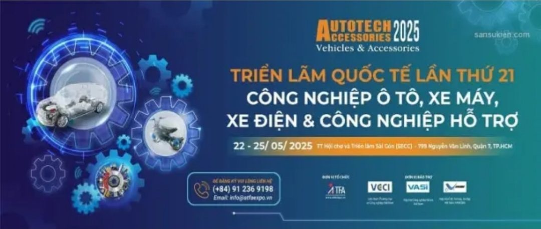 Saigon Autotech & Accessories 2026 - Triển lãm quốc tế công nghiệp Ô tô, Xe máy, Xe điện và Công nghiệp hỗ trợ