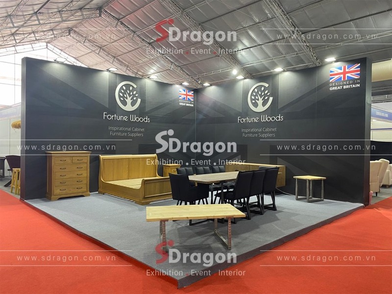 SDRAGON hỗ trợ thi công và thiết kế gian hàng triễn lãm nội thất đẹp, ấn tượng