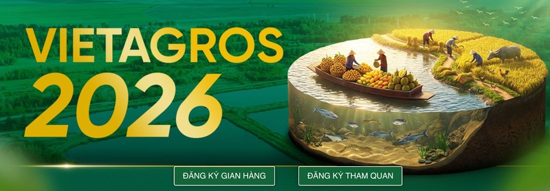 Hội chợ nông nghiệp và thuỷ sản VIETAGROS tháng 4 2026